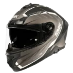 SMK Helmet Typhoon Aerot Black Grey Glossy (GL266) - Image 5