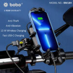 BOBO Mobile Holder BM18H with 15W Wireless Charger & USB-C Charging - Image 2