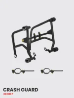 HT EXHAUST Crash Guard CB300F Metal Sliders Black - Image 2