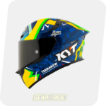 KYT Helmet TT Revo Diogo Moreira Replica Glossy Blue