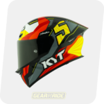 KYT Helmet TT Revo Flux Glossy Red