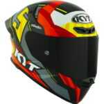 KYT Helmet TT Revo Flux Glossy Red - Image 4