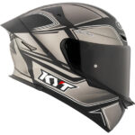KYT Helmet TT Revo Tourist Matt Cool Grey - Image 2