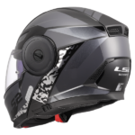 LS2 Helmet FF902 Scope II Oxyd Black Titanium, three-quarter rear view