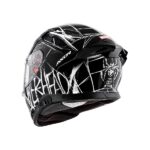 AXOR Helmet Apex Marvel Spiderman Black White Glossy - Image 3