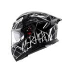 AXOR Helmet Apex Marvel Spiderman Black White Glossy - Image 6