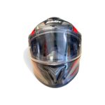 Pre-owned SMK Helmet Typhoon Azonix Black Red, size XL - Image 4