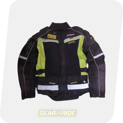 Pre-owned TBG Men's Jacket Wanderer Black Neon, size M - front