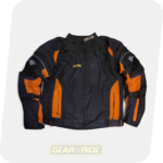 Pre-owned ZEUS Men's Jacket All Terrain Black/Orange, size M