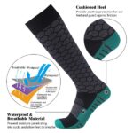 RANDY SUN Knee High Waterproof Socks X143, Green - Image 4