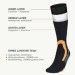 Randy Sun Knee High Waterproof Socks X216 Black - Image 6