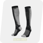 VIATERRA x RANDY SUN Knee High Waterproof Socks X283 Merino Wool, Grey
