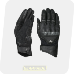 VIATERRA Riding Gloves Holeshot Pro Black, palm and back of hand