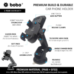 BOBO Car Phone Holder CM5 Black - Image 2