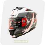 LS2 Helmet FF320 Stream II Meteor White Red Glossy