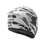 LS2 Helmet FF818 Storm III Kaos White Grey Glossy - Image 3
