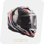 LS2 Helmet FF818 Storm III Sporty White Blue Red Glossy