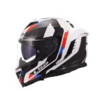 LS2 Helmet FF818 Storm III Sporty White Blue Red Glossy - Image 6