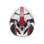 LS2 Helmet FF818 Storm III Sporty White Blue Red Glossy - Image 9
