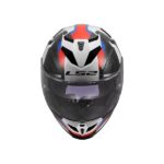 LS2 Helmet FF818 Storm III Sporty White Blue Red Glossy - Image 10