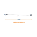 MOTOTECH Bungee QuickClip with Carabiner 36 inch / 90 cm Grey - Image 2