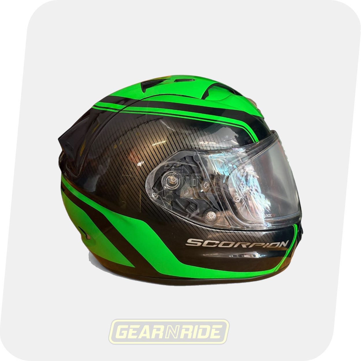 Pre owned SCORPION Helmet EXO 1200 Green size M 1 Pre-owned SCORPION Helmet EXO 1200 Green, size M - Image 1
